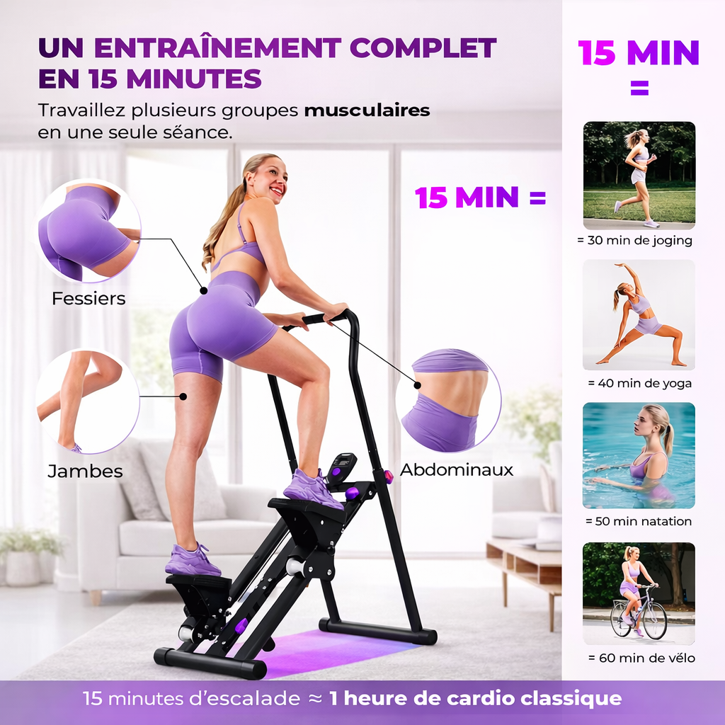 Stepper – Appareil d’escalade efficace pour l’entraînement à domicile